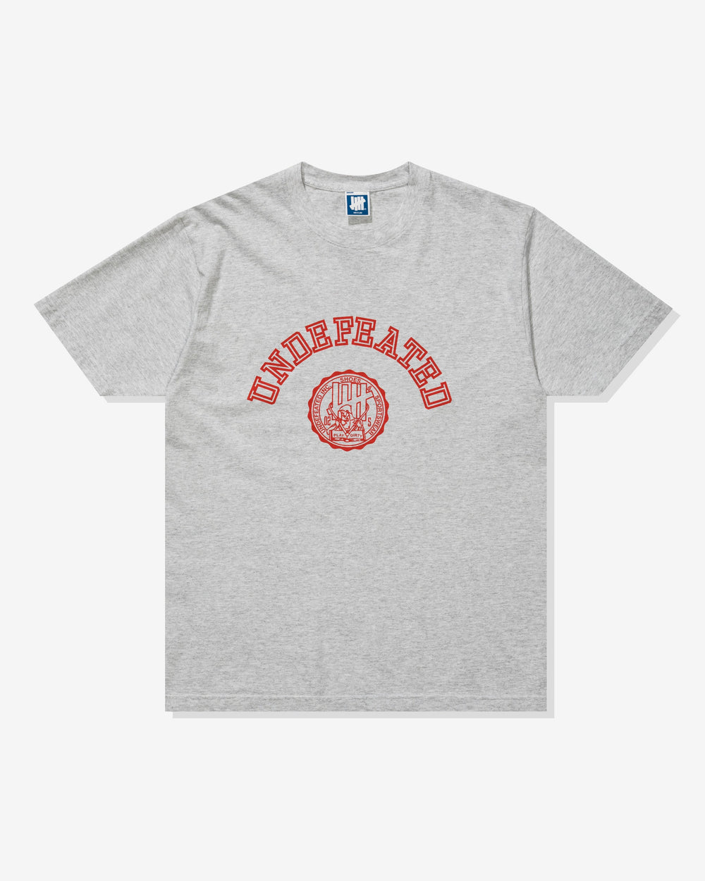 UNDEFEATED CREST S/S TEE - HEATHER GREY
