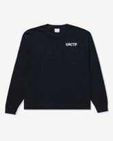 UACTP X GARDAR EIDE EINARSSON STENCIL L/S POCKET TEE - BLACK