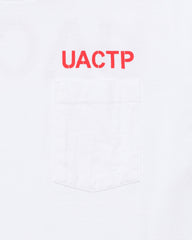 UACTP X GARDAR EIDE EINARSSON STENCIL L/S POCKET TEE - WHITE