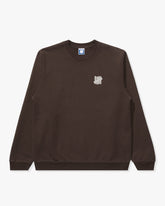 UNDEFEATED ICON CREWNECK - DARK BROWN