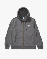 UNDEFEATED ICON ZIP HOOD - GREY
