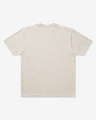 UNDEFEATED LOCKER LABEL S/S TEE - HEATHER OATMEAL