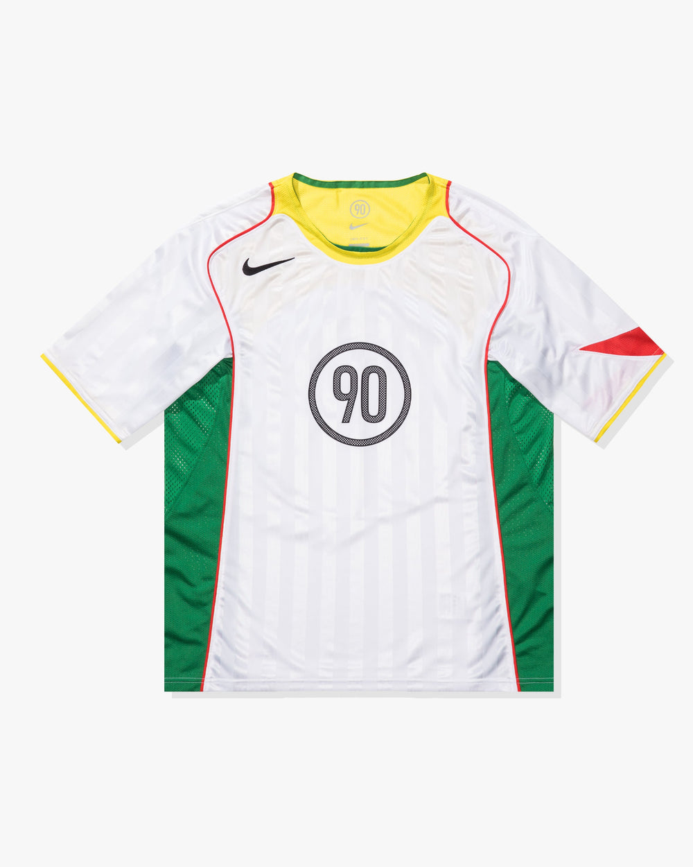 NIKE TOTAL 90 MEN'S DRI-FIT SOCCER JERSEY - WHITE/ OPTICYELLOW -