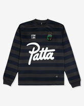 PATTA STRIPED LS FOOTBALL JERSEY - FORGEDIRON -