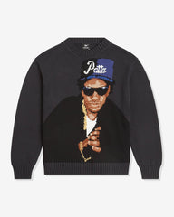 PATTA OLD SCHOOL KNITTED SWEATER - MOONLESSNIGHT -