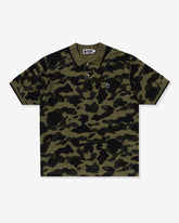 BAPE 1ST CAMO ONE POINT POLO M リラックス - GREEN -