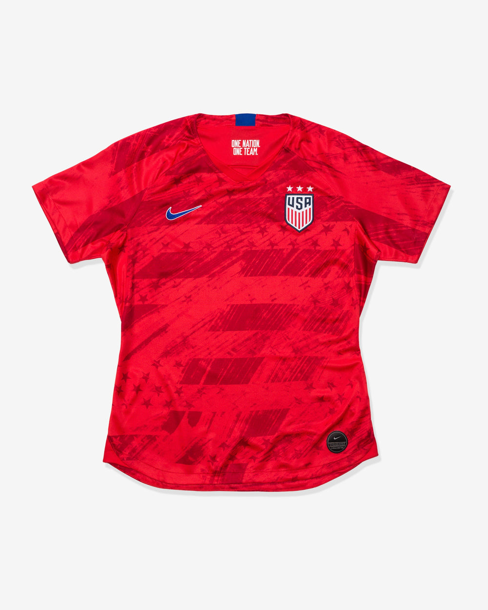 NIKE WOMEN'S U.S. STADIUM JERSEY 2019 - SPEEDRED/BRIGHTBLUE -