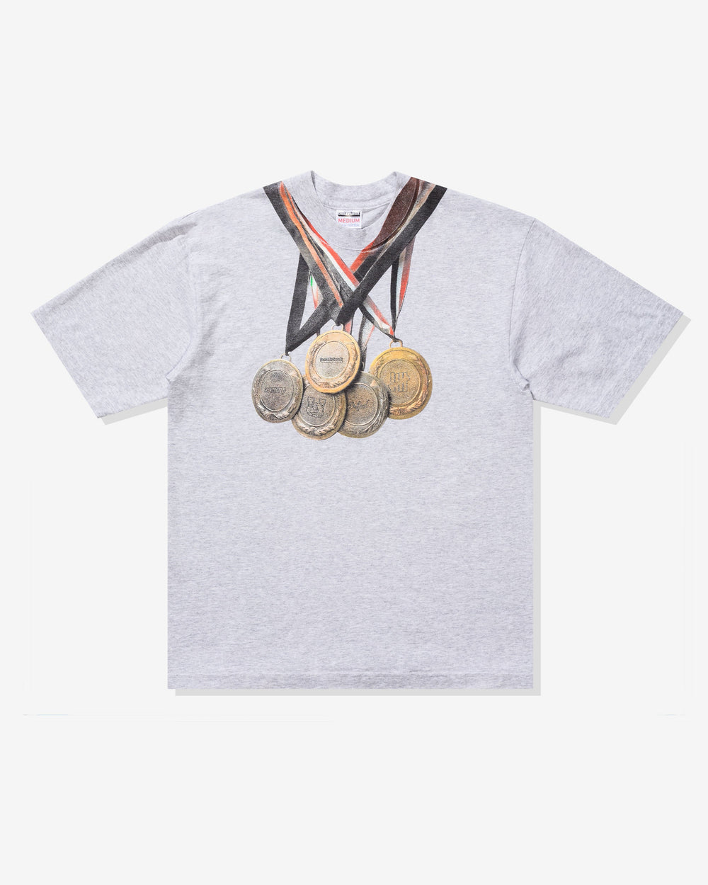 UNDEFEATED X BADFRIEND MEDALS S/S TEE - HEATHER GREY -