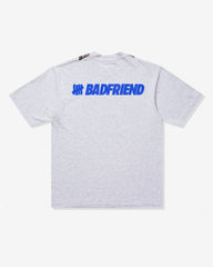 UNDEFEATED X BADFRIEND MEDALS S/S TEE - HEATHER GREY -
