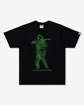 BAPE BITMAP SOLDIER TEE - BLACK -
