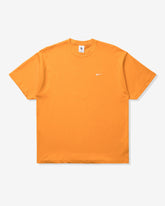NIKE SOLO SWOOSH KNIT TOP - KUMQUAT/ WHITE -