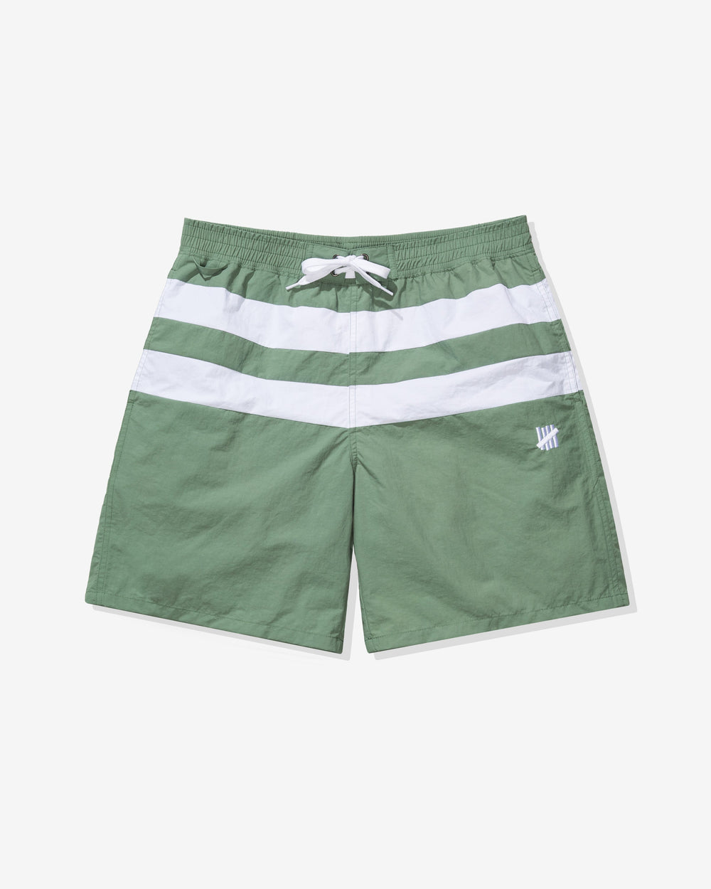 UNDEFEATED STRIPED SWIM SHORT - LODEN