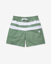 UNDEFEATED STRIPED SWIM SHORT - LODEN