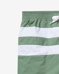 UNDEFEATED STRIPED SWIM SHORT - LODEN