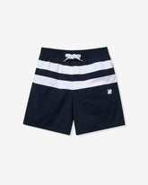 UNDEFEATED STRIPED SWIM SHORT - NAVY