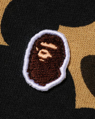 BAPE 1ST CAMO ONE POINT FULL ZIP HOODIE - YELLOW