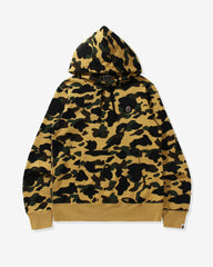 BAPE 1ST CAMO ONE POINT PULLOVER HOODIE - YELLOW
