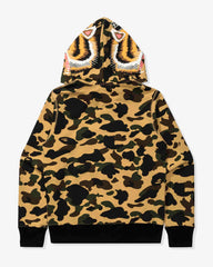 BAPE 1ST CAMO TIGER FULL ZIP HOODIE - YELLOW