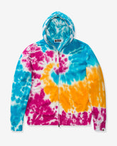BAPE TIE DYE SHARK WIDE FULL ZIP HOODIE - MULTI -