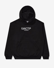 UACTP STENCIL TRAINING PULLOVER HOOD - BLACK -