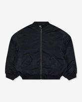 ADIDAS X WILLY CHAVARRIA SATIN BOMBER JACKET - BLACK -