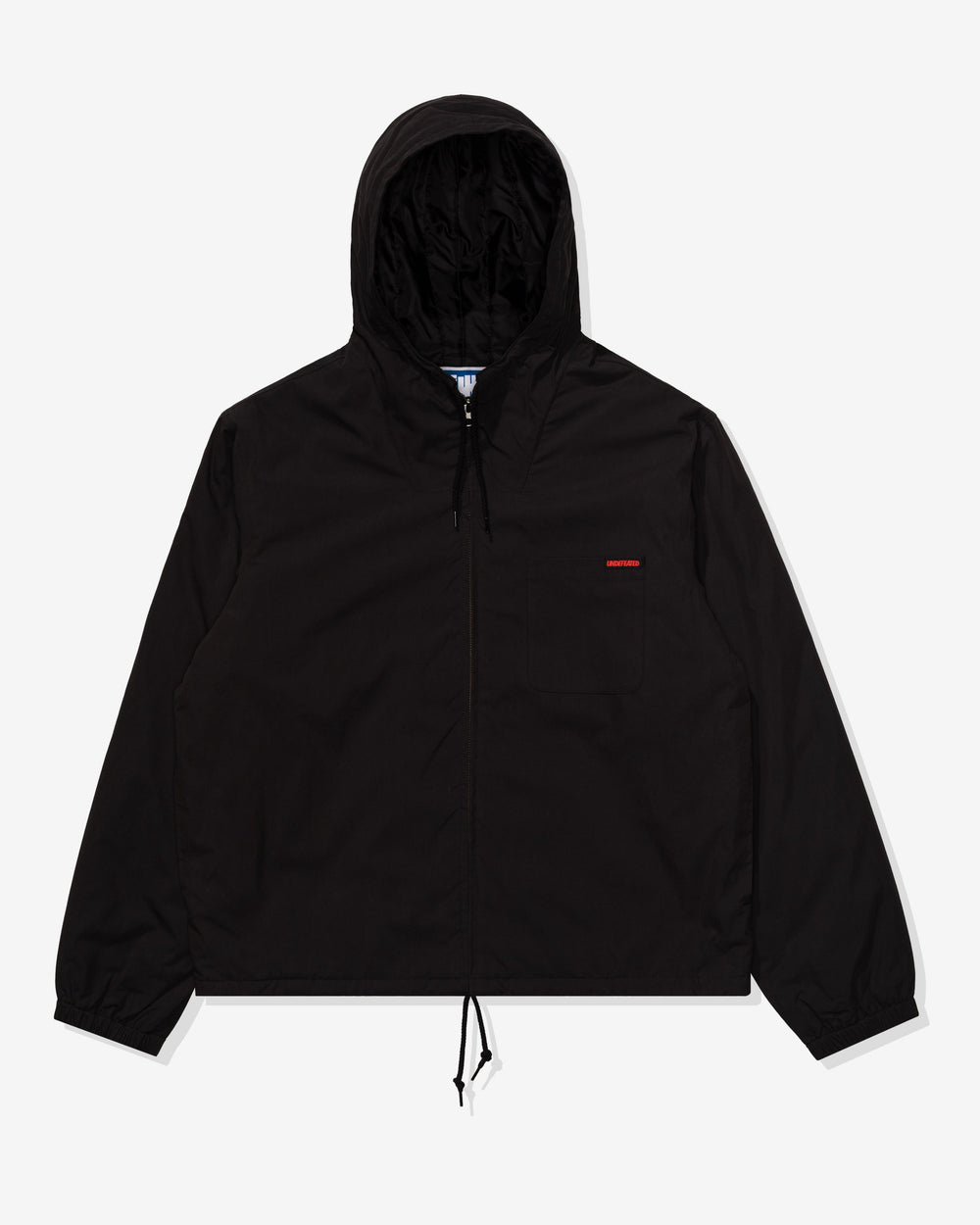 UNDEFEATED HOODED LIGHTWEIGHT WOVEN JACKET - BLACK -