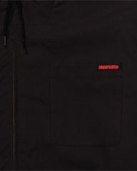 UNDEFEATED HOODED LIGHTWEIGHT WOVEN JACKET - BLACK -