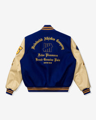 UNDEFEATED X SETTLEMIER'S VARSITY JACKET - ROYALBLUE -