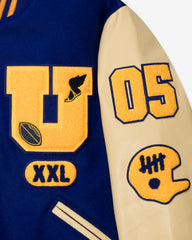 UNDEFEATED X SETTLEMIER'S VARSITY JACKET - ROYALBLUE -