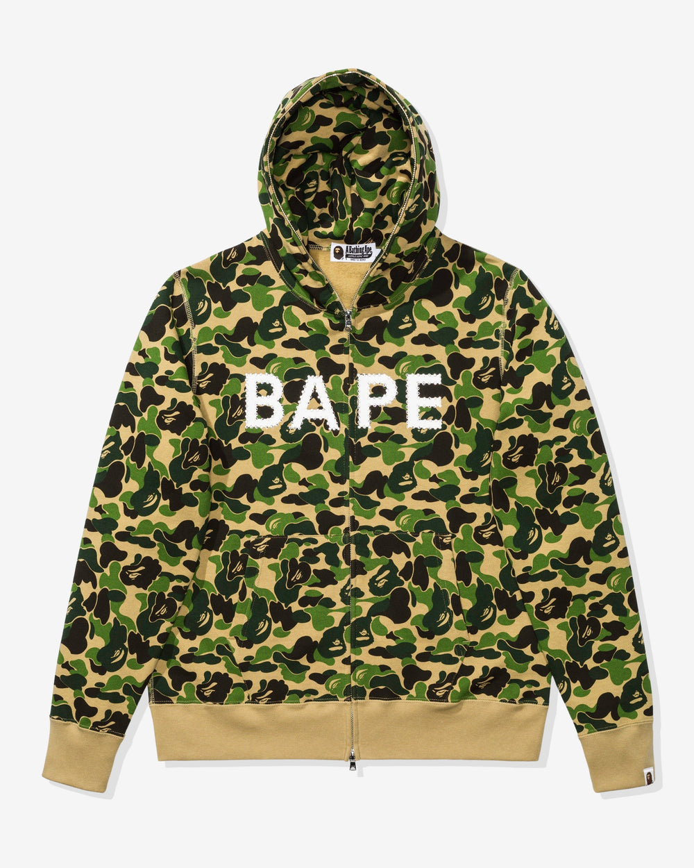 BAPE ABC CAMO SWAROVSKI FULL ZIP HOODIE - GREEN -