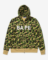BAPE ABC CAMO SWAROVSKI FULL ZIP HOODIE - GREEN -