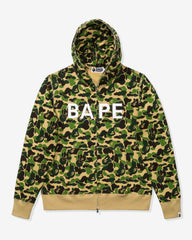 BAPE ABC CAMO SWAROVSKI FULL ZIP HOODIE - GREEN -