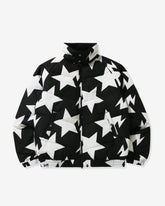 BAPE STA PATTERN DOWN JACKET - BLACK -