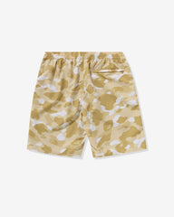 BAPE COLOR CAMO APE HEAD ONE POINT BEACH SHORT - YELLOW