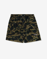 BAPE 1ST CAMO BEACH SHORTS - GREEN