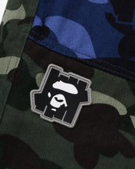 BAPE X UNDEFEATED COLOR CAMO FLANNEL PANTS - GREEN