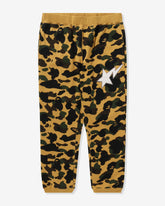 1ST CAMO SWEAT PANTS - YELLOW