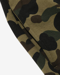 BAPE 1ST CAMO APE HEAD PATCHED SWEAT PANTS - GREEN