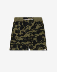 BAPE 1ST CAMO SWEAT SHORTS - GREEN