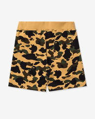 BAPE 1ST CAMO SWEAT SHORTS - YELLOW