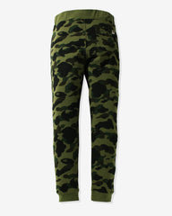 BAPE 1ST CAMO SHARK SLIM FIT SWEAT PANTS - GREEN