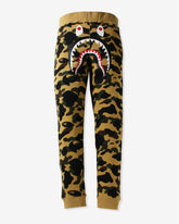 BAPE 1ST CAMO SHARK SLIM FIT SWEAT PANTS - YELLOW