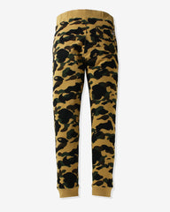 BAPE 1ST CAMO SHARK SLIM FIT SWEAT PANTS - YELLOW