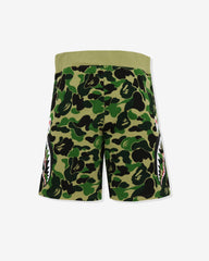BAPE BIG ABC CAMO SIDE SHARK SWEAT SHORTS - GREEN -