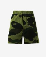 BAPE GIANT 1ST CAMO WIDE FIT SWEAT SHORTS - GREEN