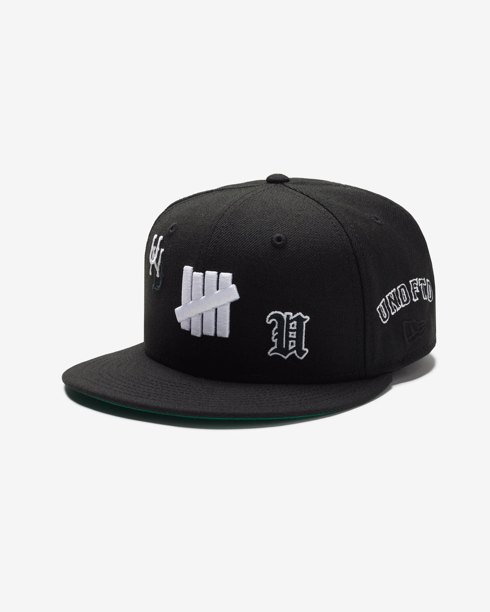 UNDEFEATED X NE ALL OVER FITTED - BLACK