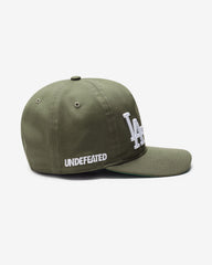 UNDEFEATED X NE X DODGERS LOGOS SNAPBACK - OLIVE