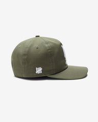 UNDEFEATED X NE X DODGERS STACKED LOGO SNAPBACK - OLIVE