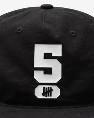 UNDEFEATED SLOUCHY 5 PANEL SNAPBACK - BLACK