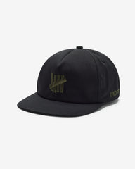 UNDEFEATED ICON STENCIL SNAPBACK - BLACK -